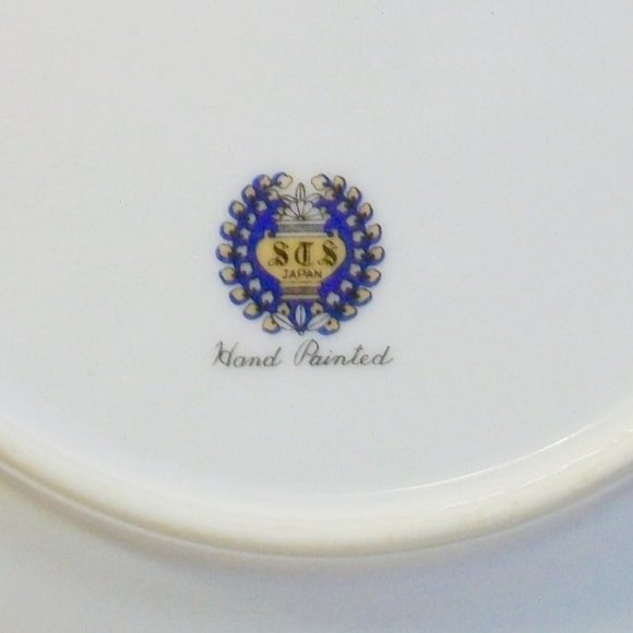 6 Vintage Hand Painted Bread & Butter Plates
